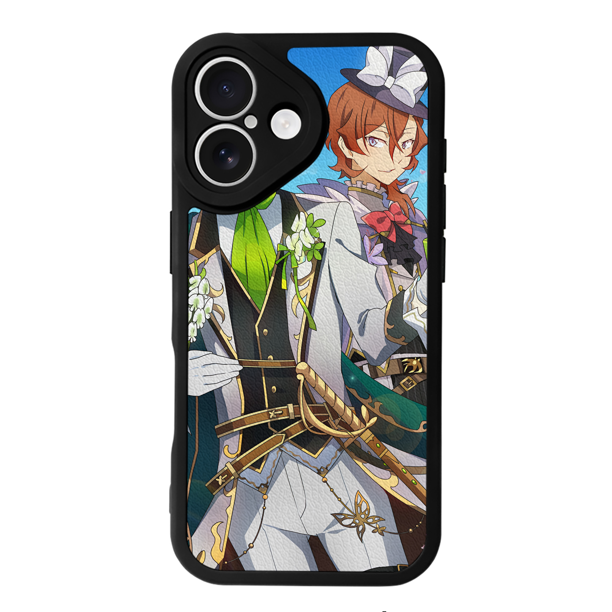 （画像用） 文豪ストレイドッグス Bungo Stray Dogs 【iPhone 16シリーズ対応】シリコンスマホケース（レザー調） 材質：シリコン